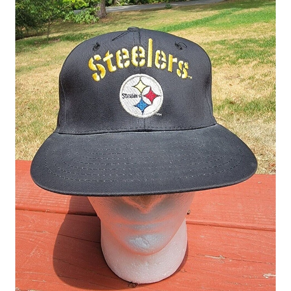 Vintage 80s 90s Pittsburgh Steelers AJD Signature Snapback Hat Cap